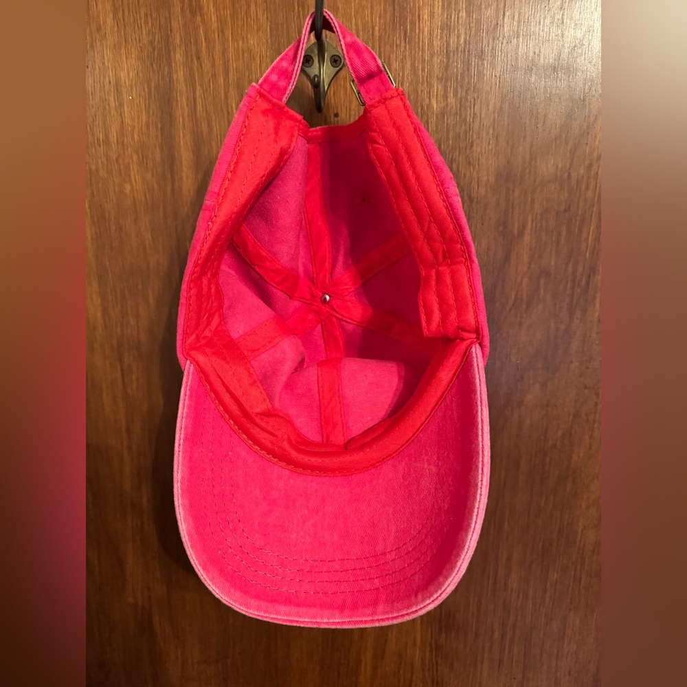 New Without Tags, Crazy Cat Lady Hat, Color Is Watermelon With White Lettering - Picture 4 of 6